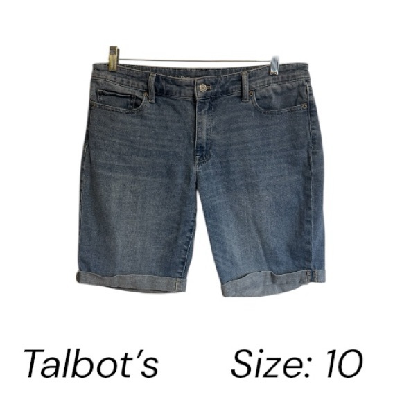 Talbots Pants - Talbots Women's FLAWLESS   GIRLFRIEND DENIMSHORTS   SIZE: 10     #H